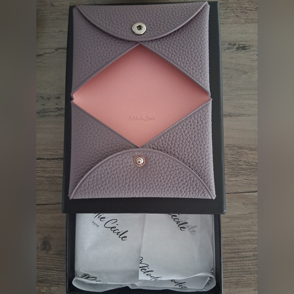 Melodie Cecile DUYP "CORSICA" LEATHER CARD HOLDER COMPACT WALLET